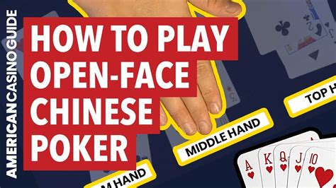 open face chinese poker